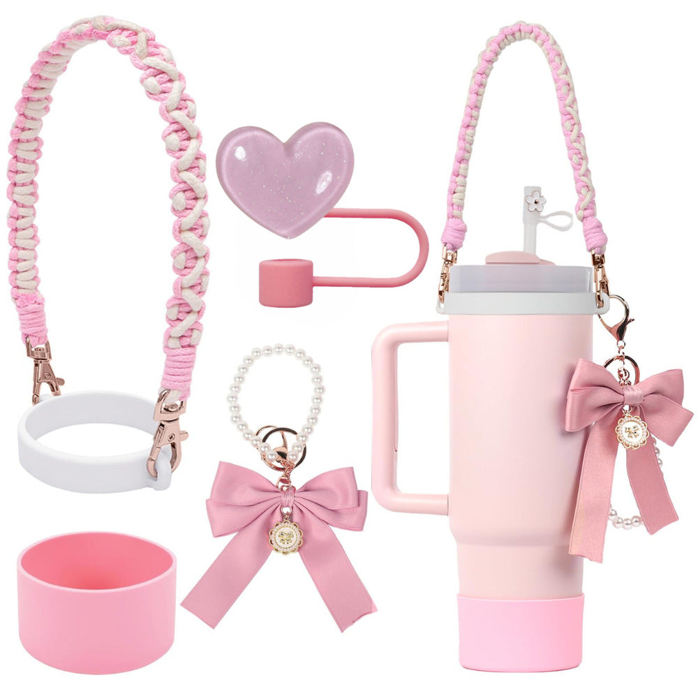 Wholesale  Small  Flower Straw Cap Bow Straw Tube Cap